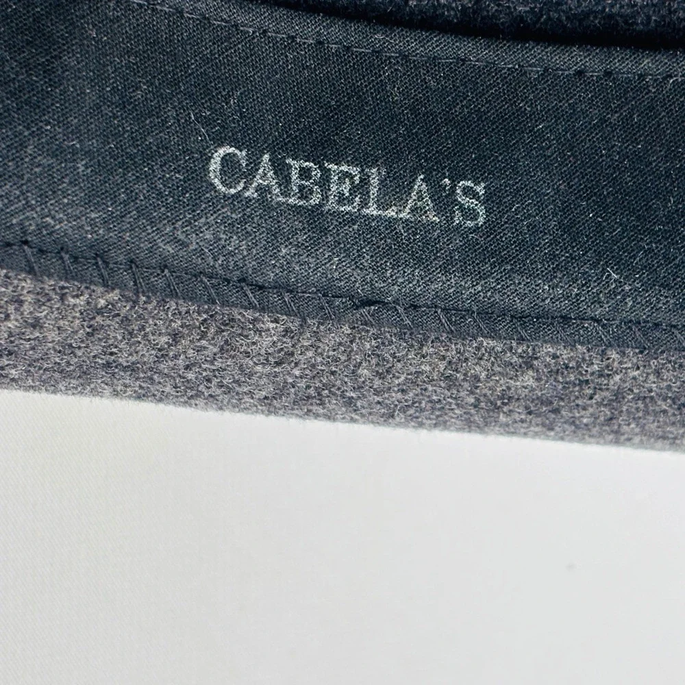 Cabela's Original Lite Felt Hat Mens L Gray Wool Packable Water Repellent USA